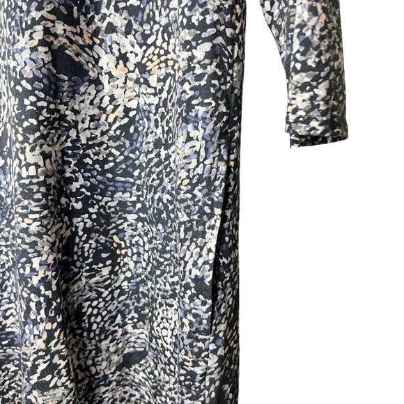 PureJill Women's Knit Casual A-Line Dress Taupe & Cream Petite Size M - Picture 6 of 10